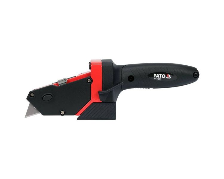 Нож для гипсокартона с рулеткой YATO YT-31350, 5 м, корпус металл фото