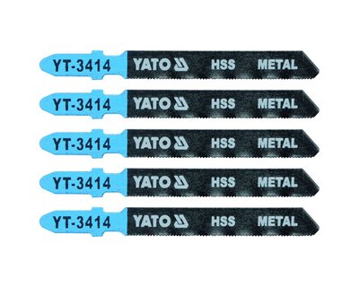 Пильні полотна зворотного різу по металу YATO HSS 32TPI, 75/50 мм, хвостовик Т, 5 шт фото