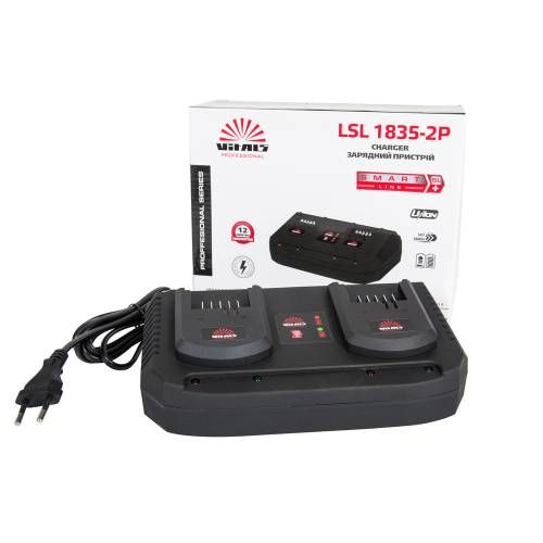 Зарядное устройство двойное Vitals Professional SmartLine, 18В, 2х3.5А, 72Вт фото