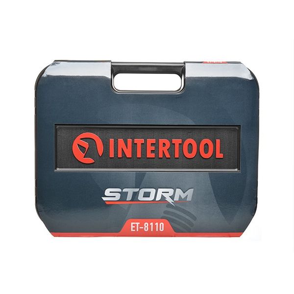 Набор инструментов INTERTOOL ET-8110, 1/2-1/4", М4-32 мм, 110ед фото