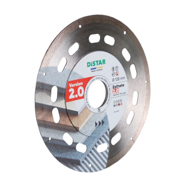 Distar Esthete version 2.0 125 мм 1A1R (10126024010) - диск алмазный отрезной 1.1 мм для чистого реза фото
