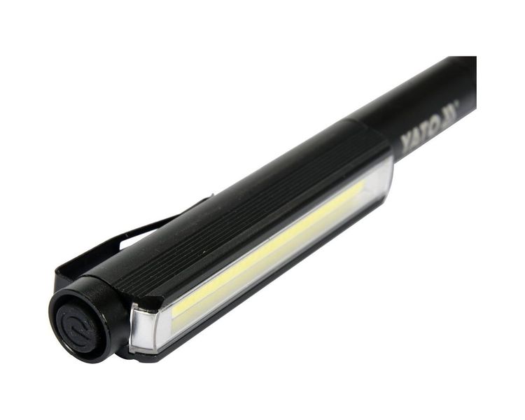 LED ліхтарик алюмінієвий у формі ручки YATO YT-08511 на батарейках, 200 Лм фото