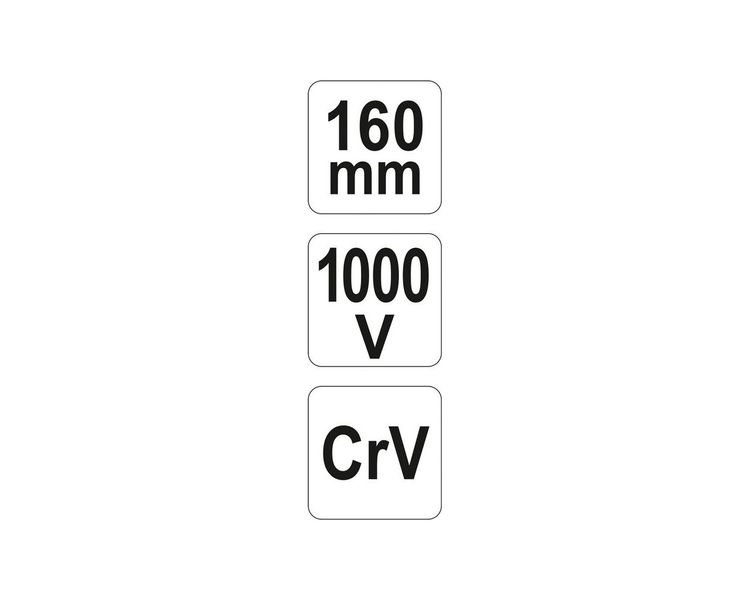 Кусачки діелектричні для зачищення проводів YATO YT-21160, 160 мм, VDE 1000 V фото