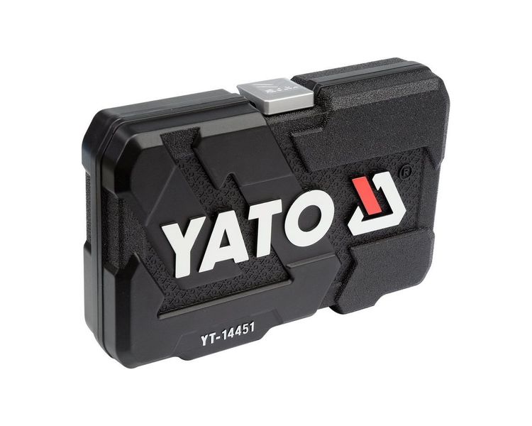 Набір головок торцевих YATO YT-14451, 1/4", М4-13 мм, 23 од фото