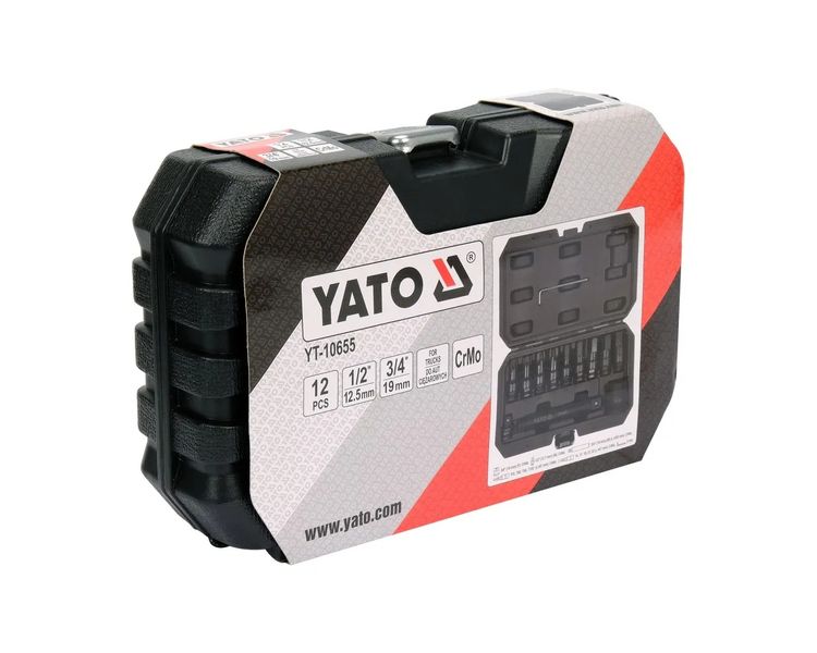Набір ударних насадок TORX та HEX для вантажівок YATO YT-10655, 3/4" фото