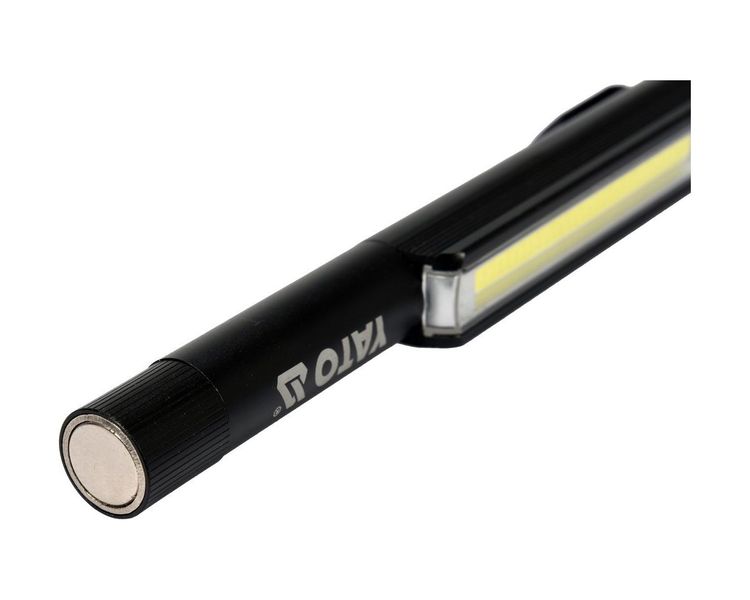 LED ліхтарик алюмінієвий у формі ручки YATO YT-08511 на батарейках, 200 Лм фото