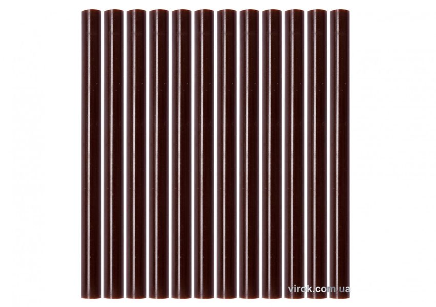 Стрижні клейові коричневі YATO, 7.2х100 мм, 12 шт. фото