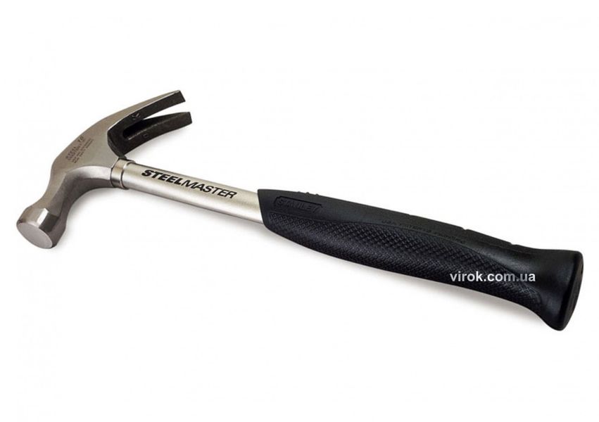 Столярный молоток STANLEY "Steelmaster Curve Claw" с металлической ручкой 337 мм 570 г фото