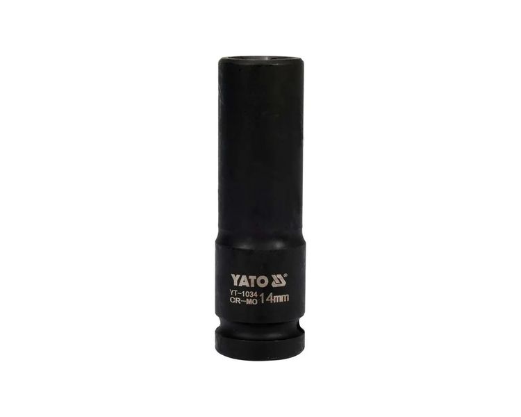Ударная головка удлиненная М14 YATO YT-1034, 1/2", 78 мм, CrMo фото