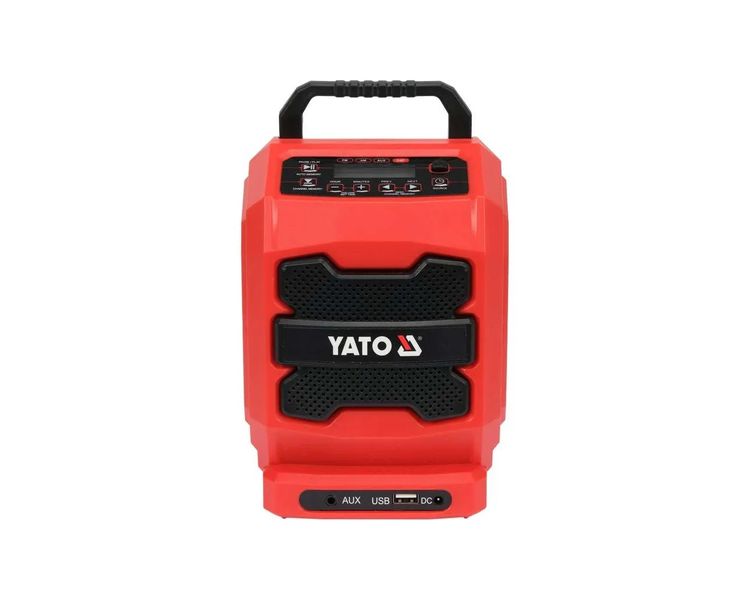 Колонка аккумулятор/сеть с радио и bluetooth YATO YT-82940, FM/AM, AUX фото