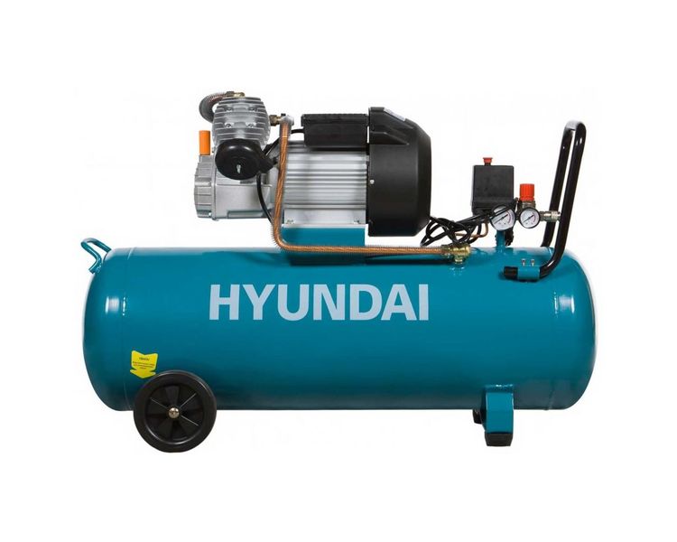 Компрессор воздушный поршневой 80 л HYUNDAI HYC 3080V, 2.2 кВт, 420 л/мин, 8 бар фото