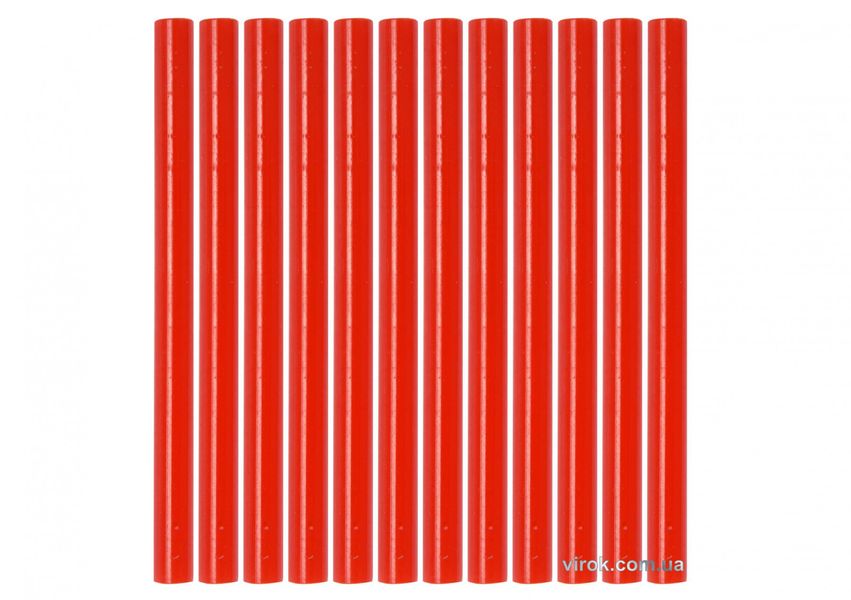 Стержни клеевые красные YATO, 7.2х100 мм, 12 шт. фото
