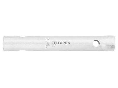 Ключ торцевой трубчатый двухсторонний 16х17 мм TOPEX 35D935, 150 мм фото