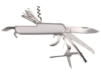 Мультитул (швейцарский нож) TOPEX 98Z116, 11 инструментов из нержавеющей стали фото