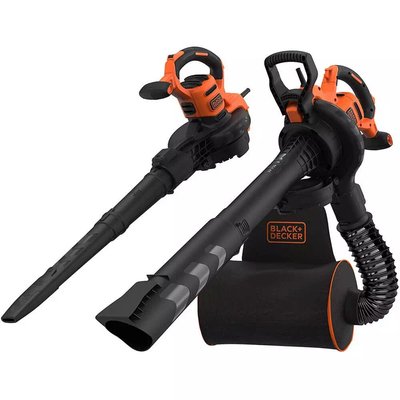 Пилосмок-повітродув мережевий з подрібнювачем BLACK+DECKER BEBLV300, 3 кВт, 11.7 м3/хв фото