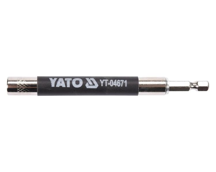 Битодержатель регулируемый с цангой удлиненный YATO YT-04671, 1/4", 120 мм фото