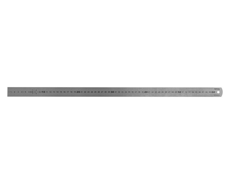 Лінійка з нержавіючої сталі 60 см YATO YT-70723 фото