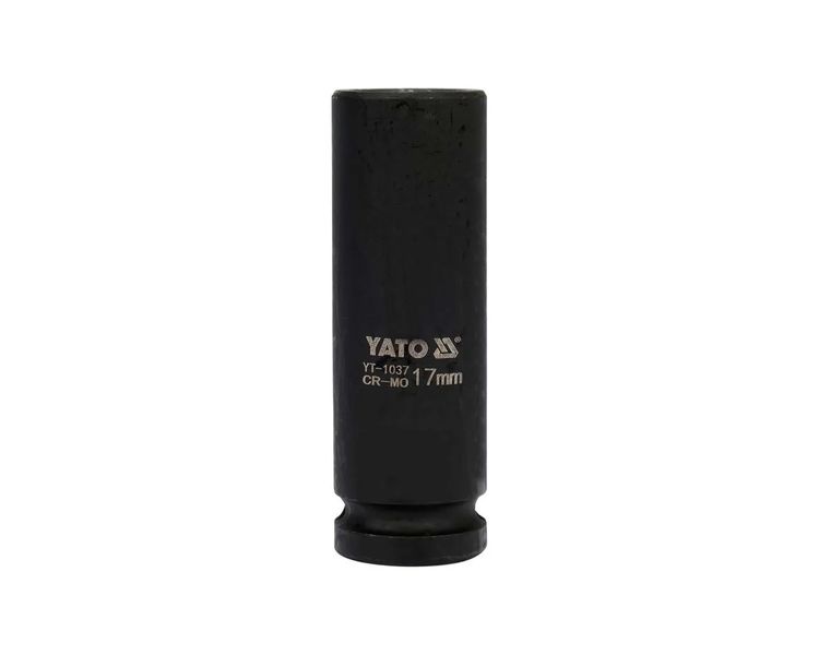 Головка ударна подовжена М17 YATO YT-1037, 1/2", 78 мм, CrMo фото