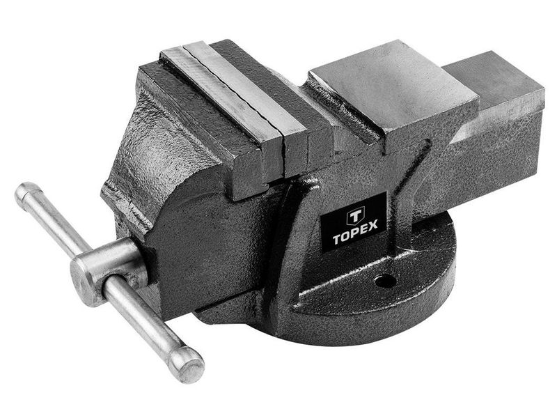 Тиски 75 мм чугунные TOPEX 07A107, раскрытие 65 мм, 3.8 кг фото