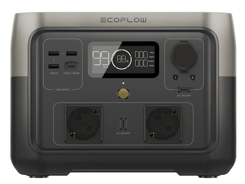 EcoFlow RIVER 2 Max - акумуляторна зарядна станція 512 Вт·год, до 500 Вт, LiFePO4, Wi-Fi фото