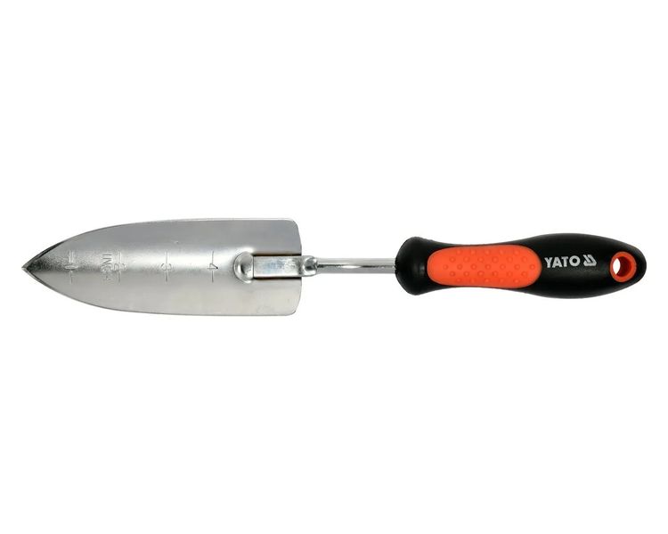 Лопатка посадочная узкая хромированная с эргономичной ручкой YATO YT-8885, 340 мм фото
