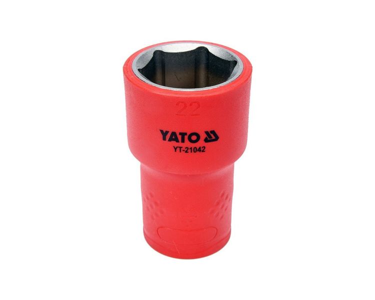 Головка торцева діелектрична YATO М22, 1/2", 55/38 мм, VDE до 1000 В фото