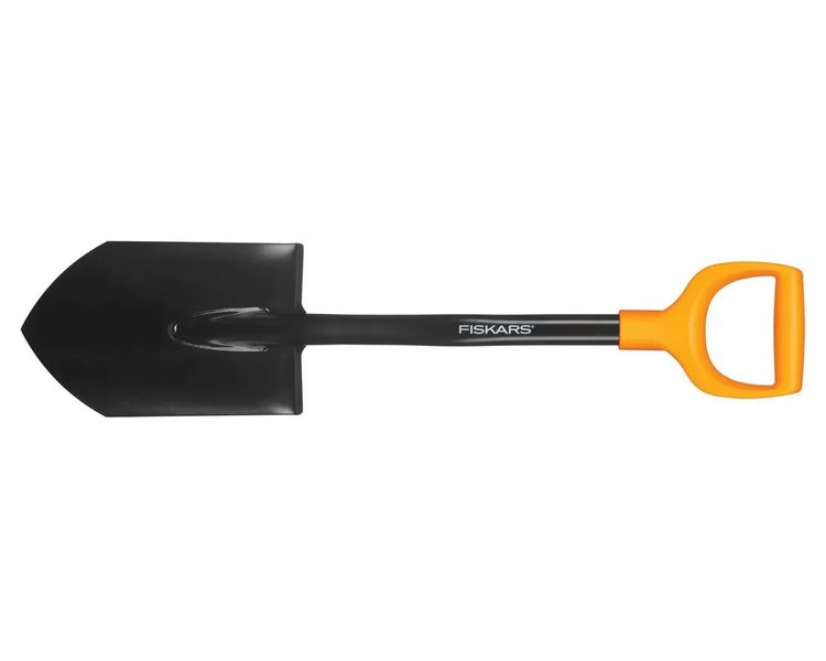 Лопата штыковая туристическая 80 см FISKARS Solid, D-образная ручка фото