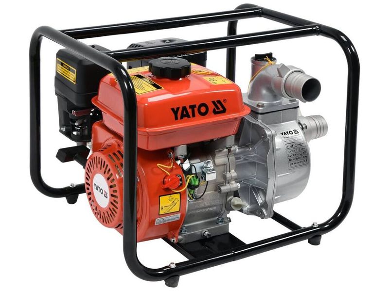 Мотопомпа бензиновая для грязной воды YATO YT-85401, 5.9 л.c., 36 м³/ч, до 25 м, 2" фото