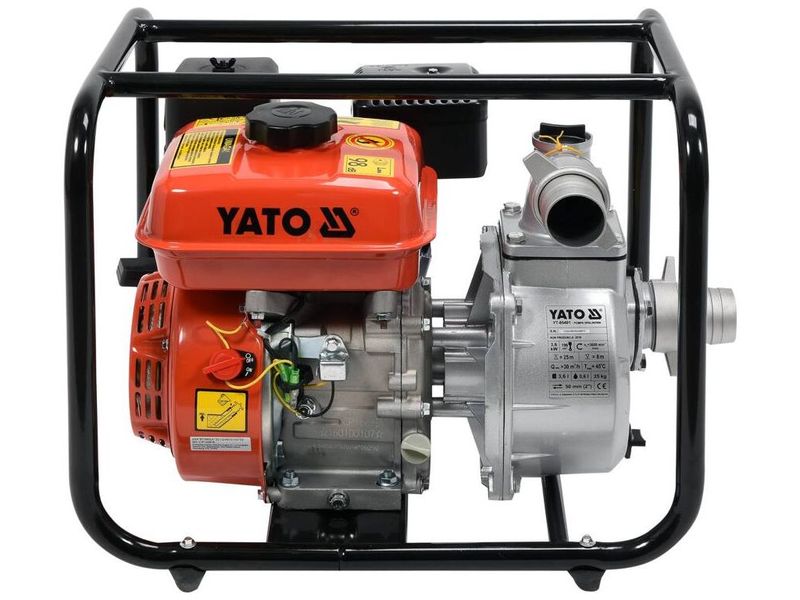 Мотопомпа бензиновая для грязной воды YATO YT-85401, 5.9 л.c., 36 м³/ч, до 25 м, 2" фото