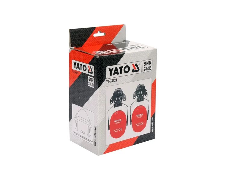 Наушники шумозащитные на каску YATO YT-74624, SNR 28 дБ фото