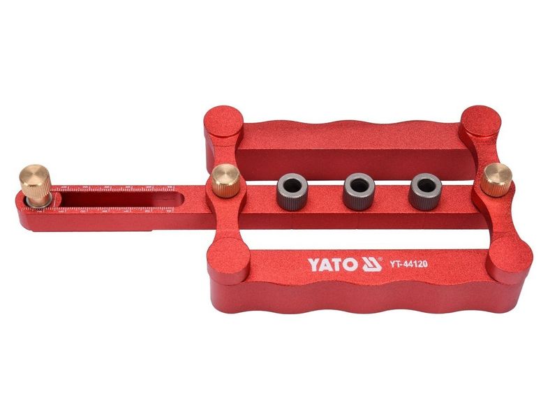 Кондуктор для шкантовых соединений YATO YT-44120 самоцентрирующий, 6-8-10 мм фото