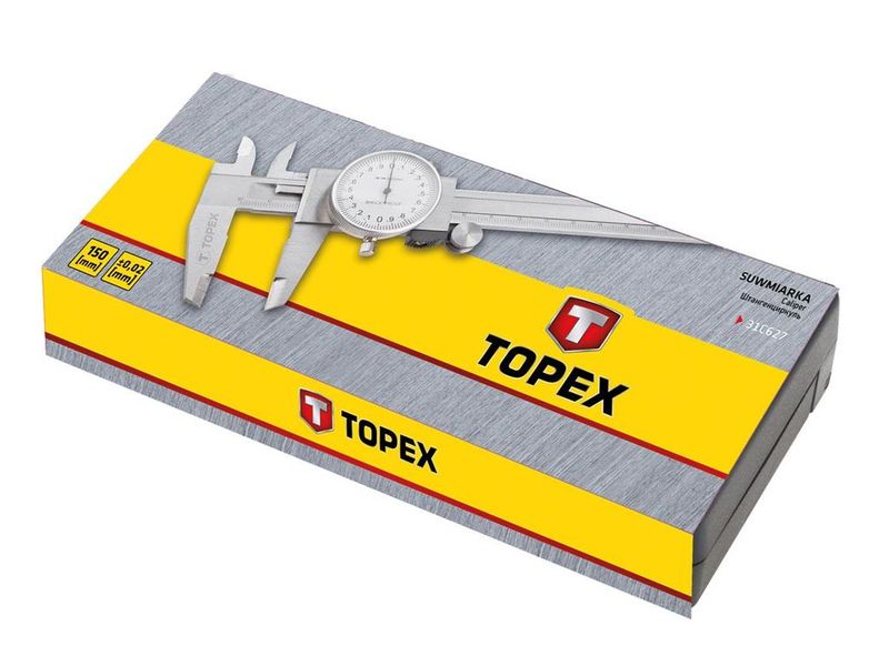 Штангенциркуль стрелочный TOPEX 31C627, 150 мм, 0.02 мм фото