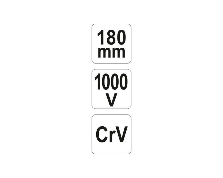 Плоскогубці комбіновані діелектричні YATO YT-21152, 180 мм, VDE 1000 В фото