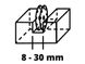 Штроборіз EINHELL TE-MA 1500, диски 125 мм, 1500 Вт, ширина борозди 8-30 мм, глибина до 30 мм фото 11