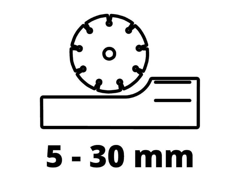 Штроборез EINHELL TE-MA 1500, диски 125 мм, 1500 Вт, ширина бороздки 8-30 мм, глубина до 30 мм. фото