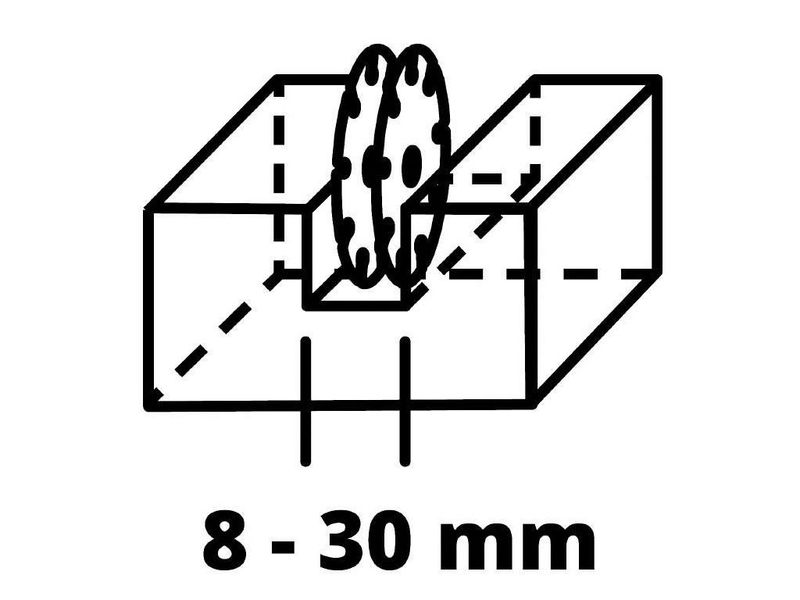 Штроборіз EINHELL TE-MA 1500, диски 125 мм, 1500 Вт, ширина борозди 8-30 мм, глибина до 30 мм фото