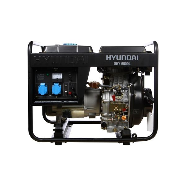 Генератор дизельный HYUNDAI DHY 6500L, 5.5 кВт, 230 В, бак 12.5 л фото