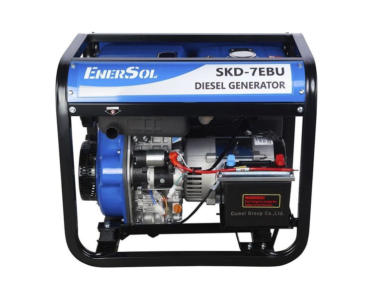 Генератор дизельний 6.5 кВт EnerSol SKD-7EBU, 230/380В, електростартер фото