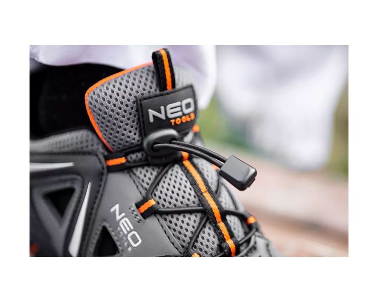 Кросівки робочі захищені дихаючі антиковзкі NEO TOOLS 82-720, розмір 39, клас захисту OB SRA фото