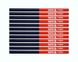 Олівці столярні двокольорові (синій/червоний) HB YATO YT-69940, 175 х 12 мм, стрижень 4х2 мм, 12 шт. фото 1