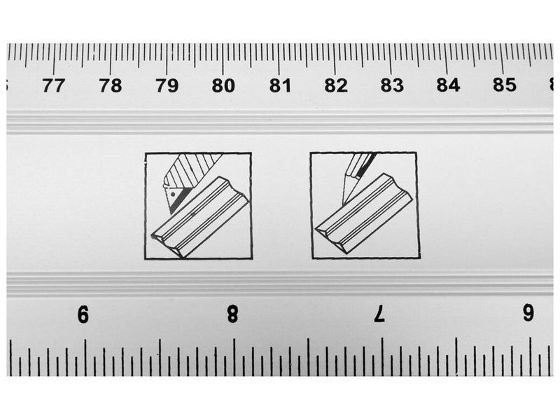 Лінійка алюмінієва з рівнем 1000 мм VOREL 19755, дві капсули фото