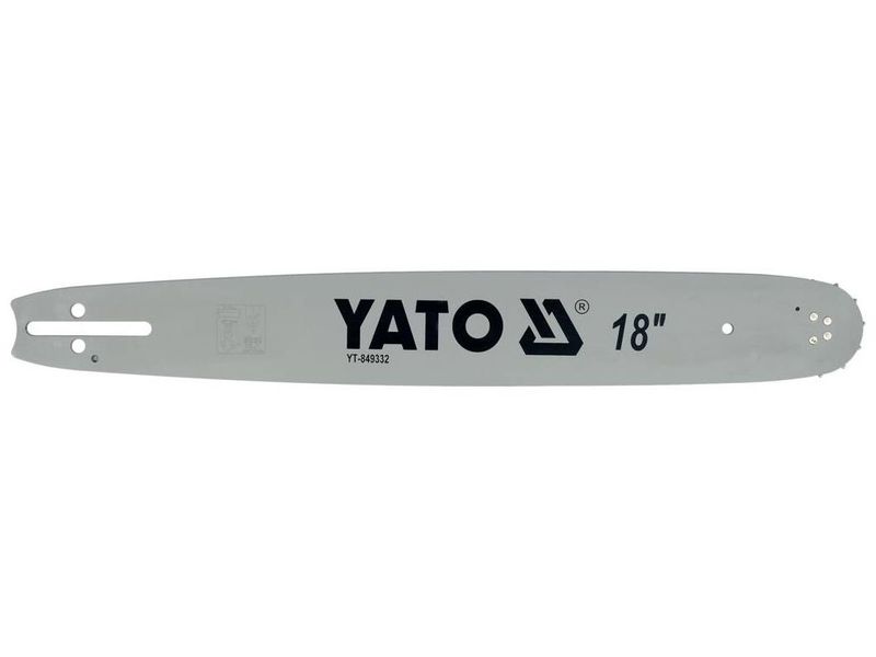 Шина до бензопили 45 см YATO YT-849332, 18", для ланцюга на 72 ланки, паз 1.3 мм, крок 0.325" (8.2 мм) фото