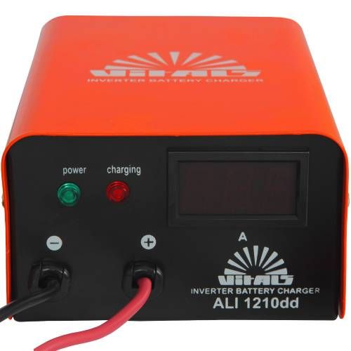 Зарядний пристрій інверторний Vitals ALI 1210dd, 12В, струм зарядки 10А фото