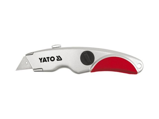 Нож трапеция YATO YT-7520, сталь SK5, 3 запасных лезвия фото