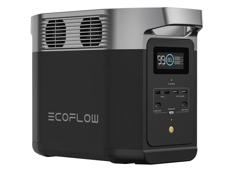 EcoFlow DELTA 2 – аккумуляторная электростанция 1024 Вт·ч, до 1800 Вт, 12 кг, Wi-Fi, Bluetooth фото