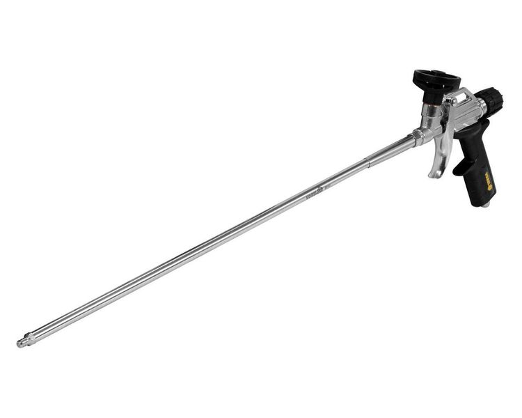 Пистолет для монтажной пены удлиненный VOREL 09165, алюминий фото