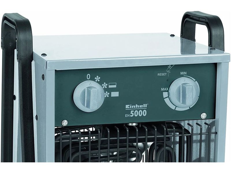 Тепловентилятор промышленный напольный до 50 м2 EINHELL EH 5000, 5 кВт (380V), 3 режима, 6.3 кг фото