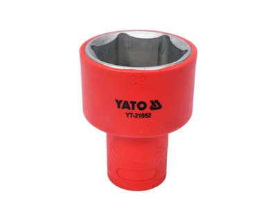 Головка торцевая диэлектрическая YATO М32, 1/2", 60/38 мм, VDE до 1000 В фото