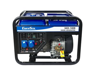 Генератор дизельный EnerSol SKD-10EB, 10.0 кВт, 230В, электростартер фото