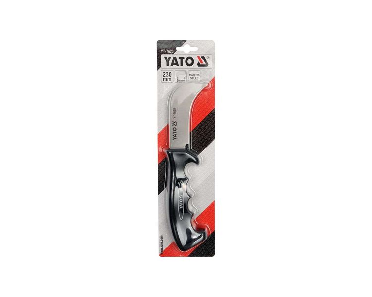 Нож для резки рубероида YATO YT-7620, лезвие 90 х 230 мм фото